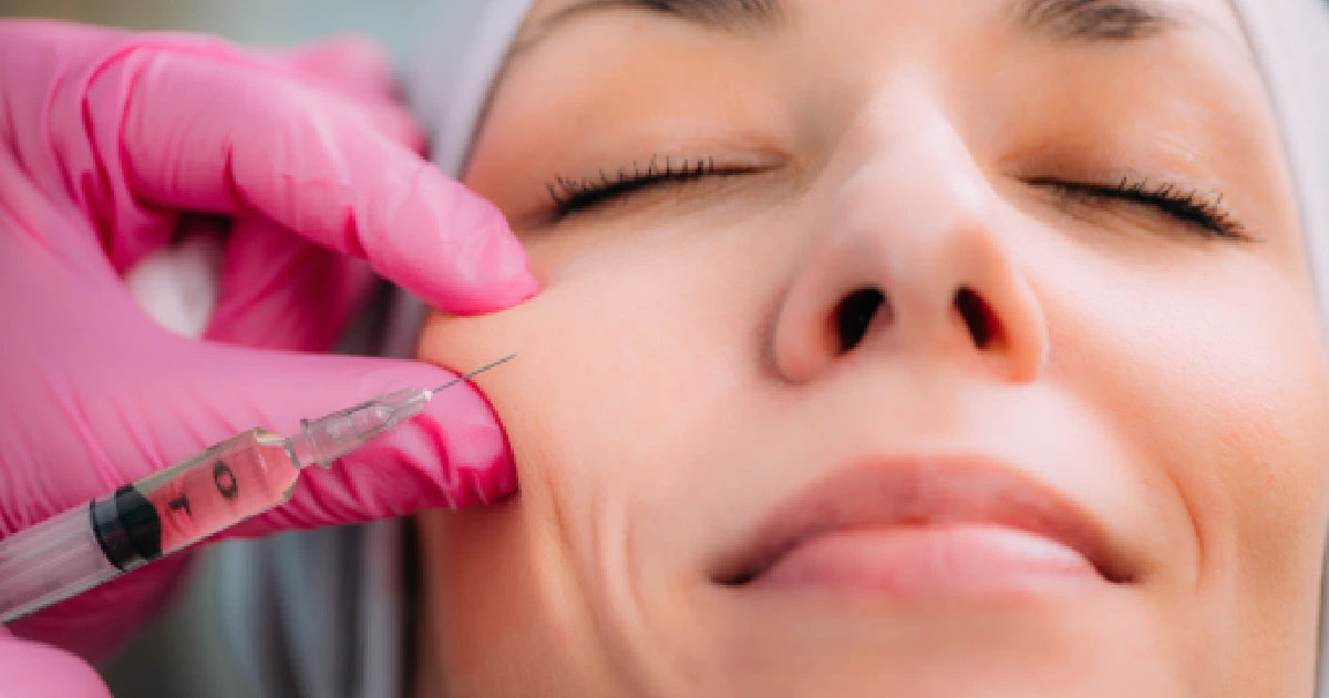 Woman Receiving Facial Fillers treatment in Denver, CO